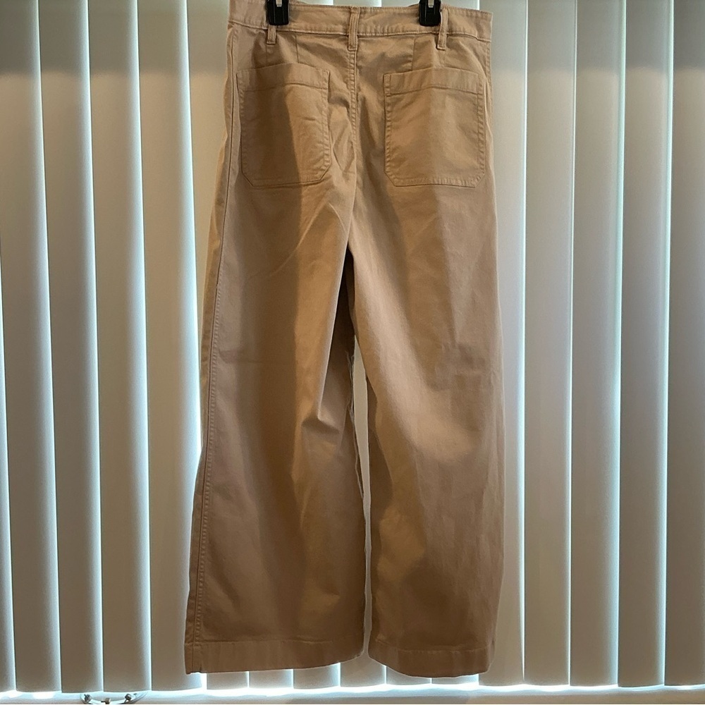 Lauren Ralph Lauren
Petite Size High Rise Cotton Wide-Leg Cropped Pants - Picture 5 of 5